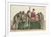 Priest in Tenochtitlan Plucks the Heart from Human Sacrifice-null-Framed Premium Giclee Print