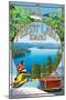 Priest Lake, Idaho - Montage-Lantern Press-Mounted Art Print