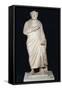 Priest of Serapis Wearing Pallium and Sacerdotal Crown Statue-null-Framed Stretched Canvas