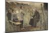 Priest Teaching Children the Catechism, Illustration from 'Le Petit Journal: Supplement…-Jules-Alexis Meunier-Mounted Giclee Print