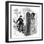 Priest Whipping a Penitent with a Birch, C1876-null-Framed Giclee Print