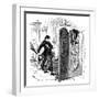 Priest Whipping a Penitent with a Birch, C1876-null-Framed Giclee Print