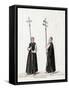 Priest with Silver Cross, Costume Design for Shakespeare's Play, Henry VIII, 19th Century-null-Framed Stretched Canvas