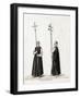 Priest with Silver Cross, Costume Design for Shakespeare's Play, Henry VIII, 19th Century-null-Framed Giclee Print