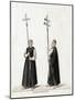 Priest with Silver Cross, Costume Design for Shakespeare's Play, Henry VIII, 19th Century-null-Mounted Giclee Print