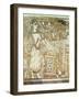 Priestess at an Altar, Detail from a Sarcophagus from a Tomb at Ayia Triada, Crete, Late Minoan-null-Framed Giclee Print