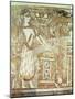 Priestess at an Altar, Detail from a Sarcophagus from a Tomb at Ayia Triada, Crete, Late Minoan-null-Mounted Giclee Print