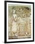 Priestess at an Altar, Detail from a Sarcophagus from a Tomb at Ayia Triada, Crete, Late Minoan-null-Framed Giclee Print