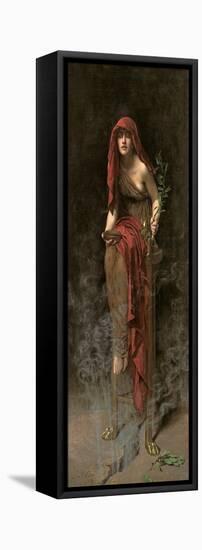 Priestess of Delphi, 1891-John Collier-Framed Stretched Canvas