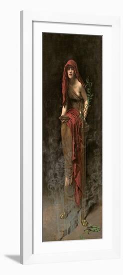 Priestess of Delphi, 1891-John Collier-Framed Giclee Print