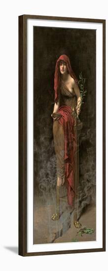 Priestess of Delphi, 1891-John Collier-Framed Giclee Print