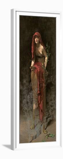 Priestess of Delphi, 1891-John Collier-Framed Giclee Print