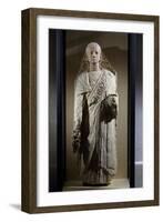 Priestess of Isis, Painted Limestone Funerary Statue, Roman Empire, 3rd Century-null-Framed Giclee Print