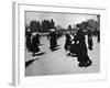 Priests Playing Football-null-Framed Photographic Print