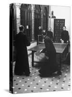 Priests Playing Ping-Pong at Social School-Dmitri Kessel-Stretched Canvas