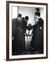 Priests Studying Globe-null-Framed Photographic Print