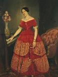 Portrait of Manuelita Rosas, Daughter of Argentine Dictator Juan Manuel De Rosas, 1851-Prilidiano Pueyrredon-Giclee Print