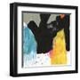 Primary Action III-Jennifer Goldberger-Framed Art Print