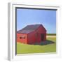 Primary Barns V-Carol Young-Framed Art Print