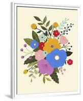 Primary Blooms II-Victoria Borges-Framed Premium Giclee Print