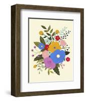 Primary Blooms II-Victoria Borges-Framed Art Print
