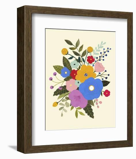 Primary Blooms II-Victoria Borges-Framed Art Print