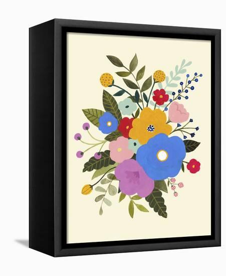 Primary Blooms II-Victoria Borges-Framed Stretched Canvas