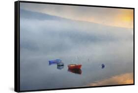 Primary Canoes-Kim Curinga-Framed Stretched Canvas