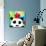 Primary Panda-Jennifer McCully-Premium Giclee Print displayed on a wall