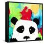 Primary Panda-Jennifer McCully-Framed Stretched Canvas