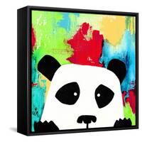 Primary Panda-Jennifer McCully-Framed Stretched Canvas