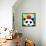 Primary Panda-Jennifer McCully-Framed Stretched Canvas displayed on a wall