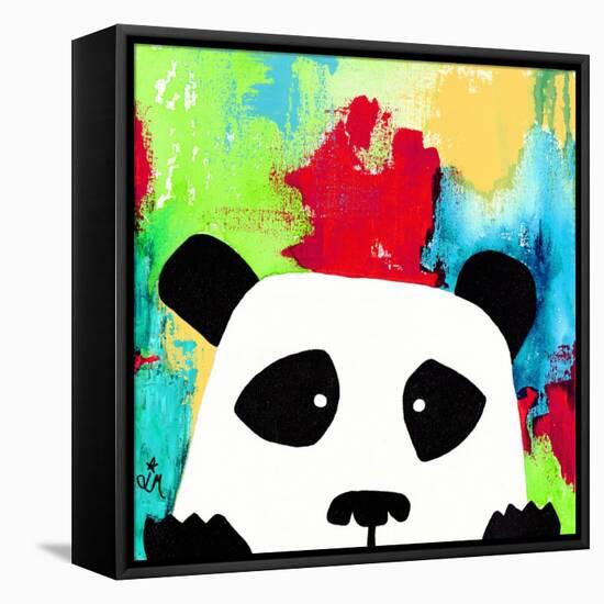 Primary Panda-Jennifer McCully-Framed Stretched Canvas