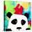 Primary Panda-Jennifer McCully-Stretched Canvas