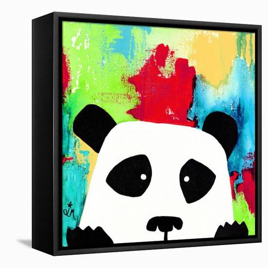 Primary Panda-Jennifer McCully-Framed Stretched Canvas