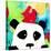 Primary Panda-Jennifer McCully-Stretched Canvas