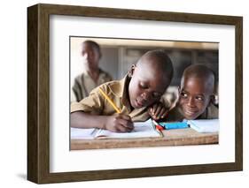 Primary school in Africa, Lome, Togo-Godong-Framed Photographic Print