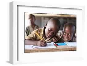 Primary school in Africa, Lome, Togo-Godong-Framed Photographic Print