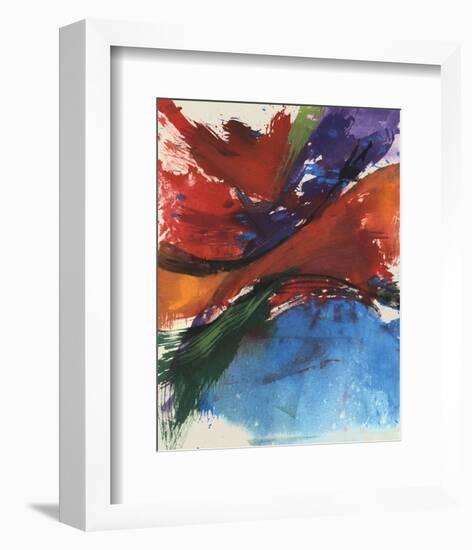 Primary Splash II-Jennifer Goldberger-Framed Art Print