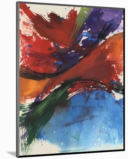 Primary Splash II-Jennifer Goldberger-Mounted Art Print