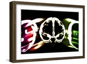 Primate Brain Evolution-Christian Darkin-Framed Photographic Print