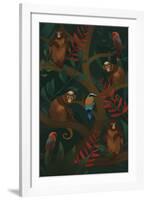 Primate Posse-Sam Kemp-Framed Giclee Print