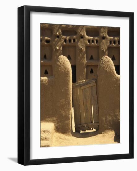 Primative Wooden Gate, Mali, West Africa-Ellen Clark-Framed Photographic Print