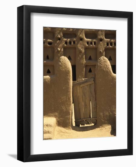 Primative Wooden Gate, Mali, West Africa-Ellen Clark-Framed Premium Photographic Print