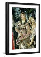 Primavera: Detail of Flora-Sandro Botticelli-Framed Giclee Print