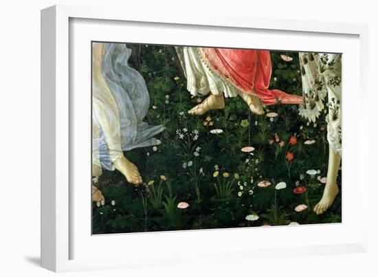 Primavera: Detail of Flowers-Sandro Botticelli-Framed Giclee Print