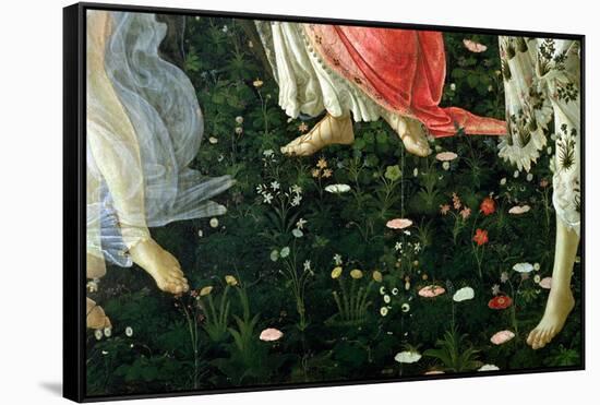 Primavera: Detail of Flowers-Sandro Botticelli-Framed Stretched Canvas