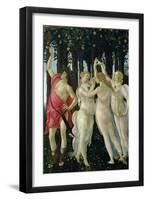 Primavera: Detail of the Three Graces and Mercury-Sandro Botticelli-Framed Giclee Print