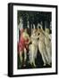 Primavera: Detail of the Three Graces and Mercury-Sandro Botticelli-Framed Giclee Print