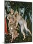 Primavera: Detail of the Zephyr, and Flora as the Hour of Spring-Sandro Botticelli-Mounted Giclee Print